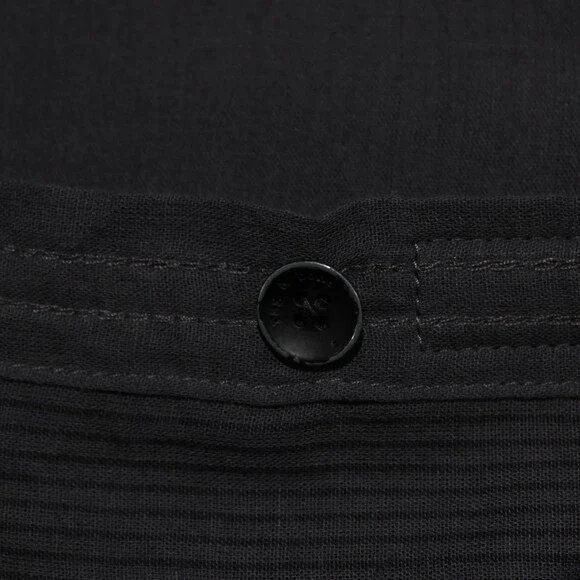 Rag & Bone NWT Finch Gauze Casual Button Down Shirt Size M in Dark Gray Stripes